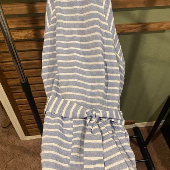 Blue and white stripped romper - Picture 2 of 8